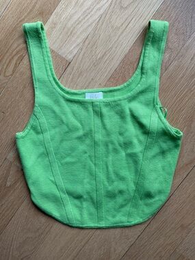 Green Women's Square-Neck Tank Top